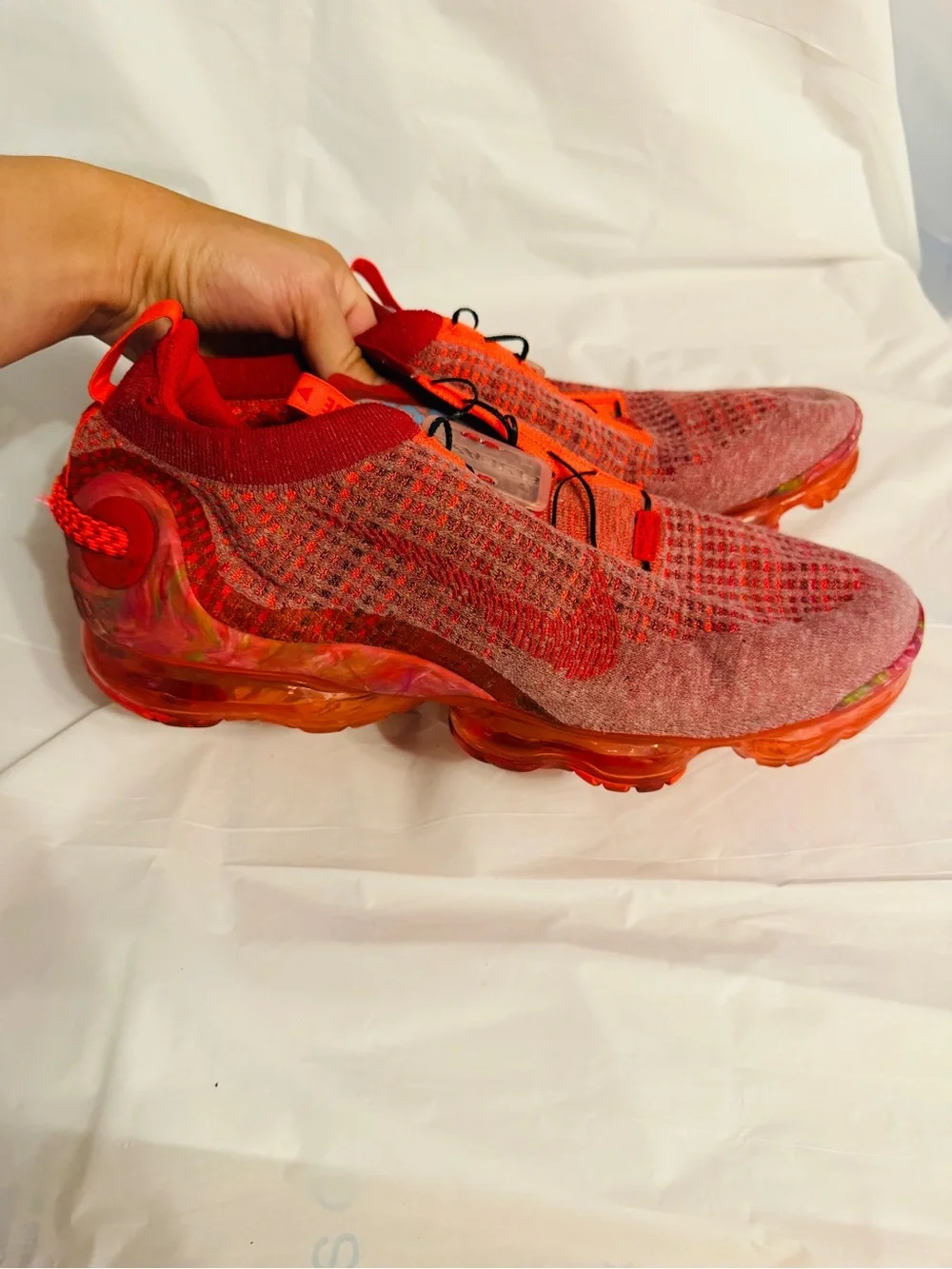Nike Air VaporMax 2020 Flyknit CJ6741-600 Red Orange Men’s Size 10.5